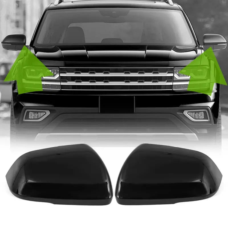 Clip-On Mirror Cover For Volkswagen Atlas 2018-2023 With Lane Assist Hole 3CN857537 by InterCyprus Trading Ltd