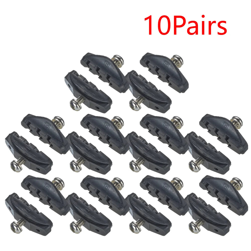 Road Bike Brake Pad &ndash; Ultra Quiet Durable Rubber Brake Pads 10Pairs