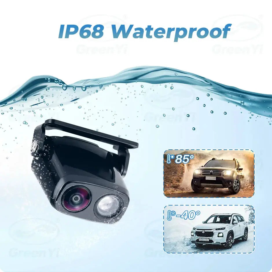 GreenYi AHD Laser Projection HD Car Rear View Camera 170° Fisheye Lens Full HD Night Vision Waterproof Universal Backup Camera by InterCyprus Trading Ltd