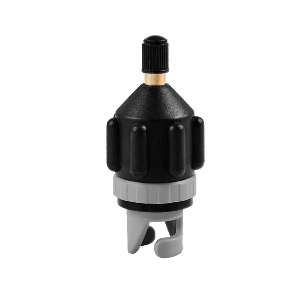 DIZETION Air Valve Adaptor Dustproof Wear-resistant Rowing Nylon Kayak Inflatable Pump Adapter for SUP Board Boat Black
