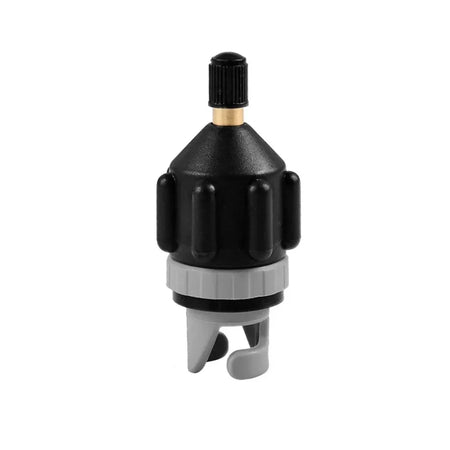 DIZETION Air Valve Adaptor Dustproof Wear-resistant Rowing Nylon Kayak Inflatable Pump Adapter for SUP Board Boat Black