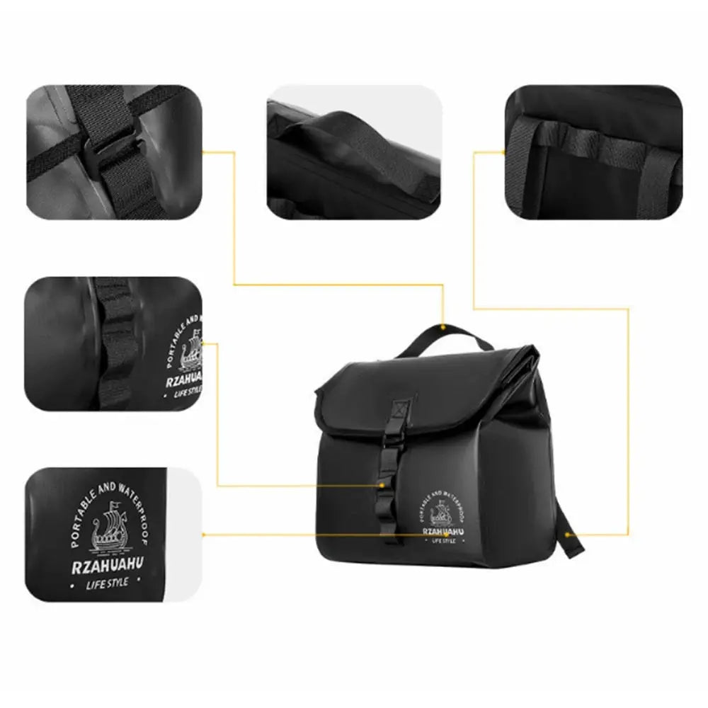 Motorcycle Side Case Frame, Waterproof Electric Bike Saddlebag, Tool Side Bag Luggage by InterCyprus Trading Ltd