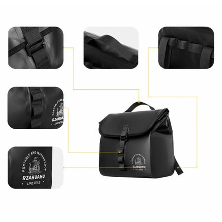 Motorcycle Side Case Frame, Waterproof Electric Bike Saddlebag, Tool Side Bag Luggage by InterCyprus Trading Ltd
