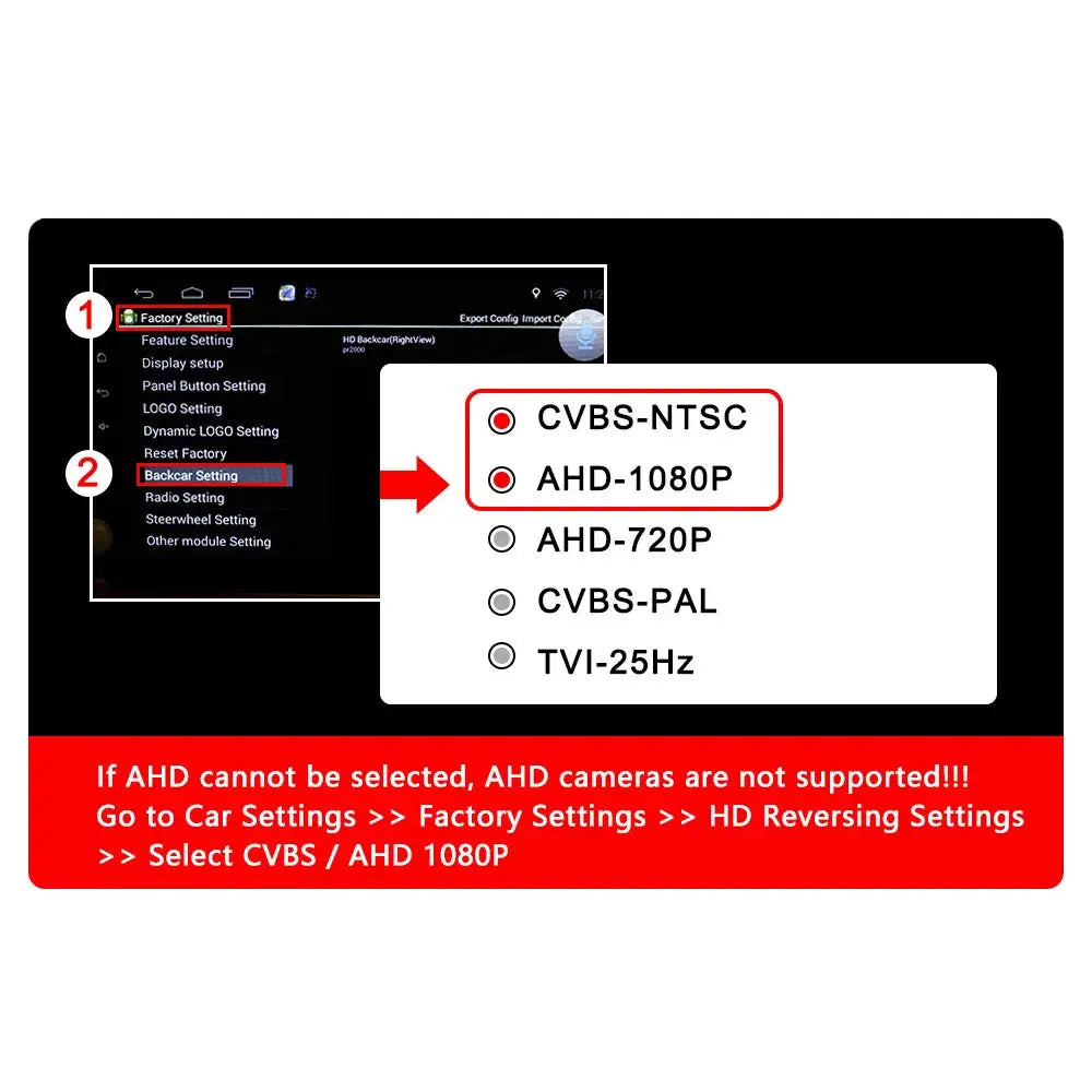 180 Degrees 4K 1080P Car Rear View Camera AHD Waterproof Small License Plate Frame Night Vision CCD Backup Car Reversing Camera by InterCyprus Trading Ltd