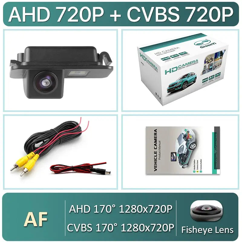 CCD AHD 1080P Night Vision Car License Plate Light Rear View Camera For Ford Focus Hatchback Fiesta Mondeo S-MAX 2008-2014 by InterCyprus Trading Ltd