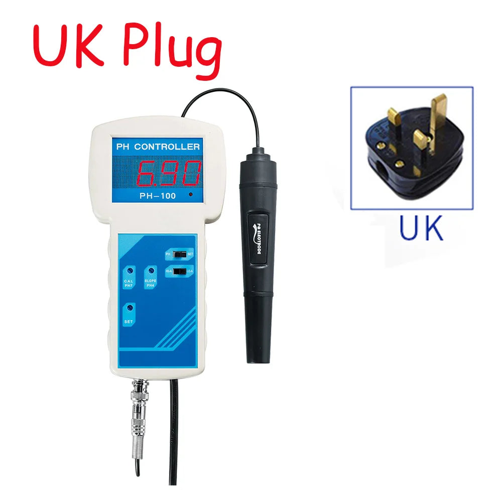 0-14pH Online PH Controller &ndash; Digital Display Water Monitor UK Plug