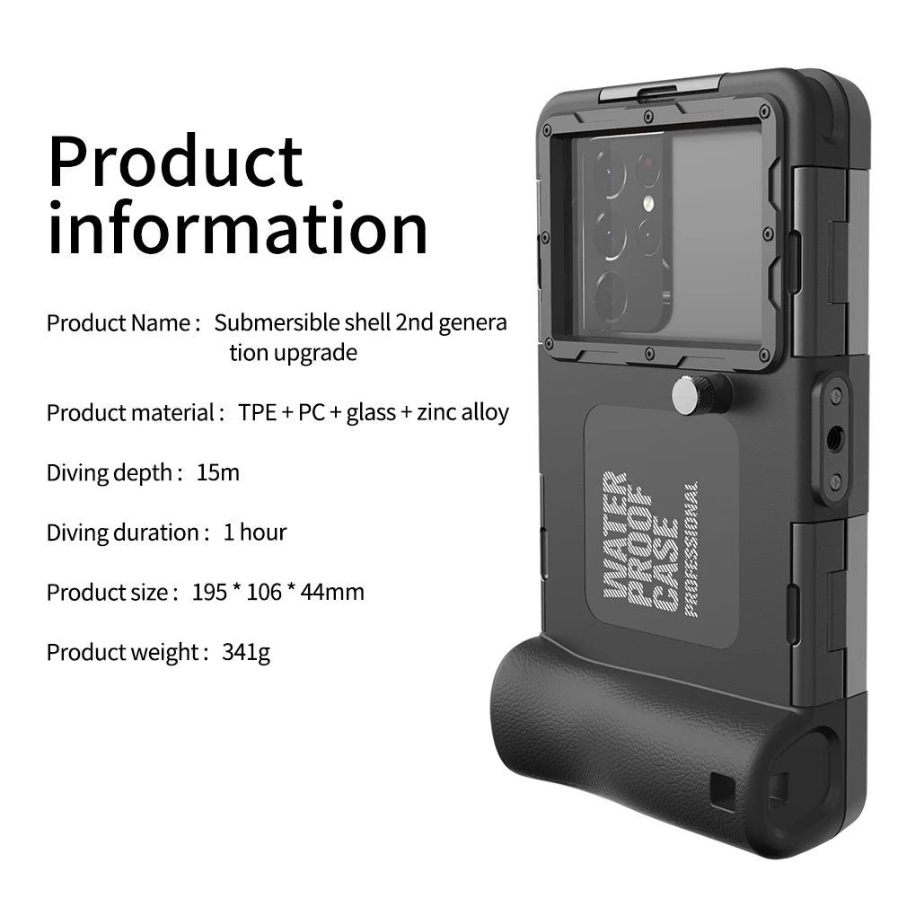 Shellbox Waterproof Phone Case &ndash; IP68 Standard for Diving and Swimming