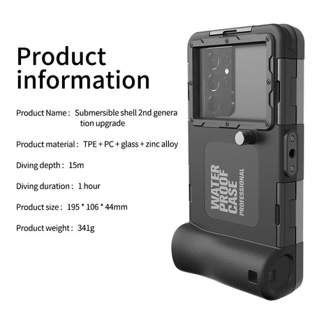 Shellbox Waterproof Phone Case &ndash; IP68 Standard for Diving and Swimming