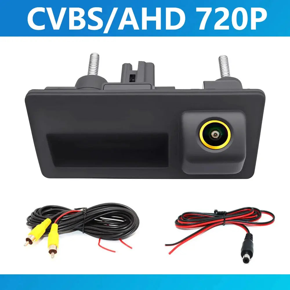 4K AHD 1080P Dynamic Trajectory Reverse Camera For Audi A4L A6L Q3 Q5 Q7 A3 VW Tiguan Sagitar Lavida Passat Touareg Trunk Handle by InterCyprus Trading Ltd