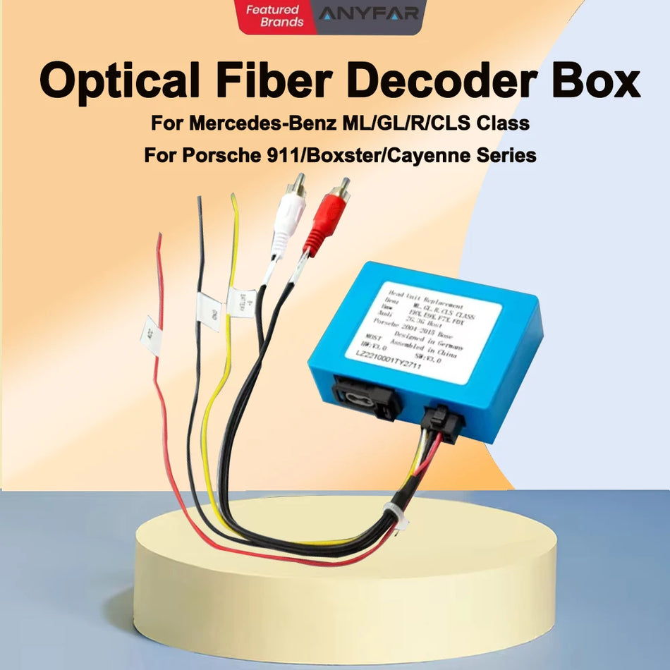 Decodor de fibră optică pentru stereo auto Mercedes-Benz B200 GPS