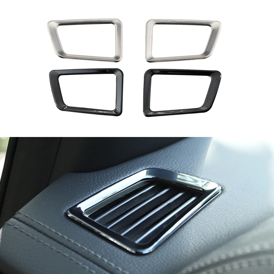 Vent Cover Trim Set for Ford Everest Ranger Dash Vents ABS 2 Pieces Fireproof High Temperature Resistant