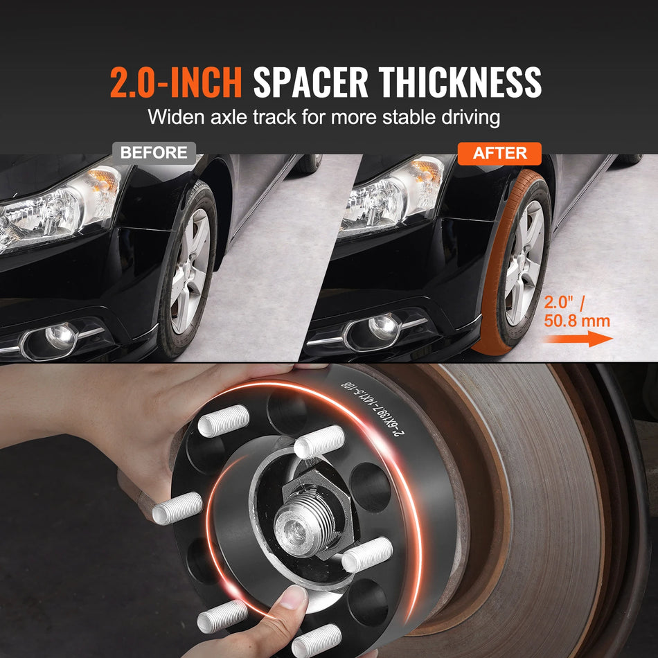 8x6.5 Przedłużacze kół 8-otworowe Forged 9/16-18 Śruby Ram