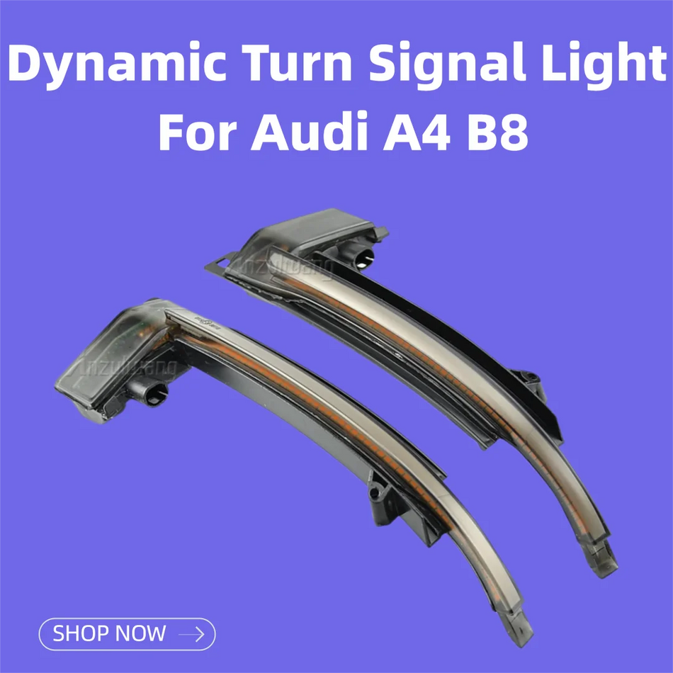 Динамични LED мигачи за странични огледала за Audi A3 S3 8P