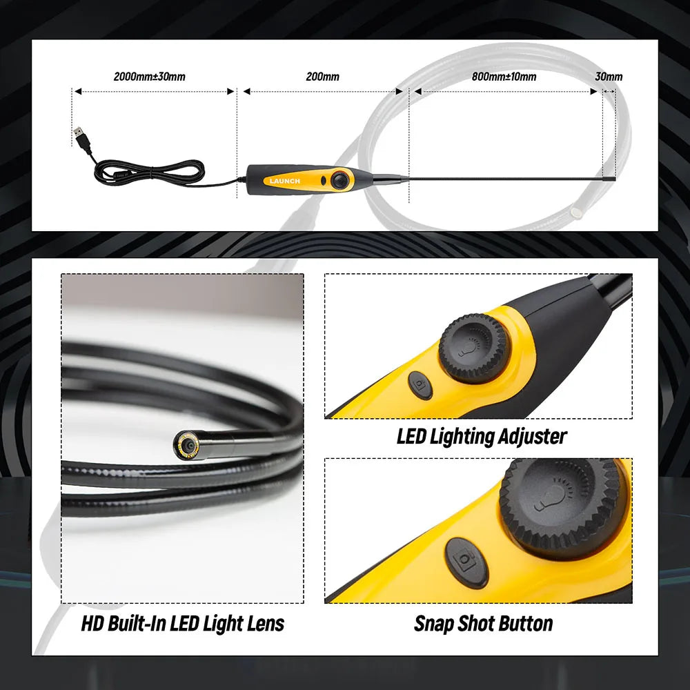 Launch VSP-600 VSP600 Inspection Camera &ndash; 7mm USB Viewing