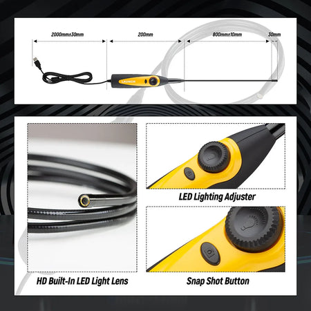 Launch VSP-600 VSP600 Inspection Camera &ndash; 7mm USB Viewing