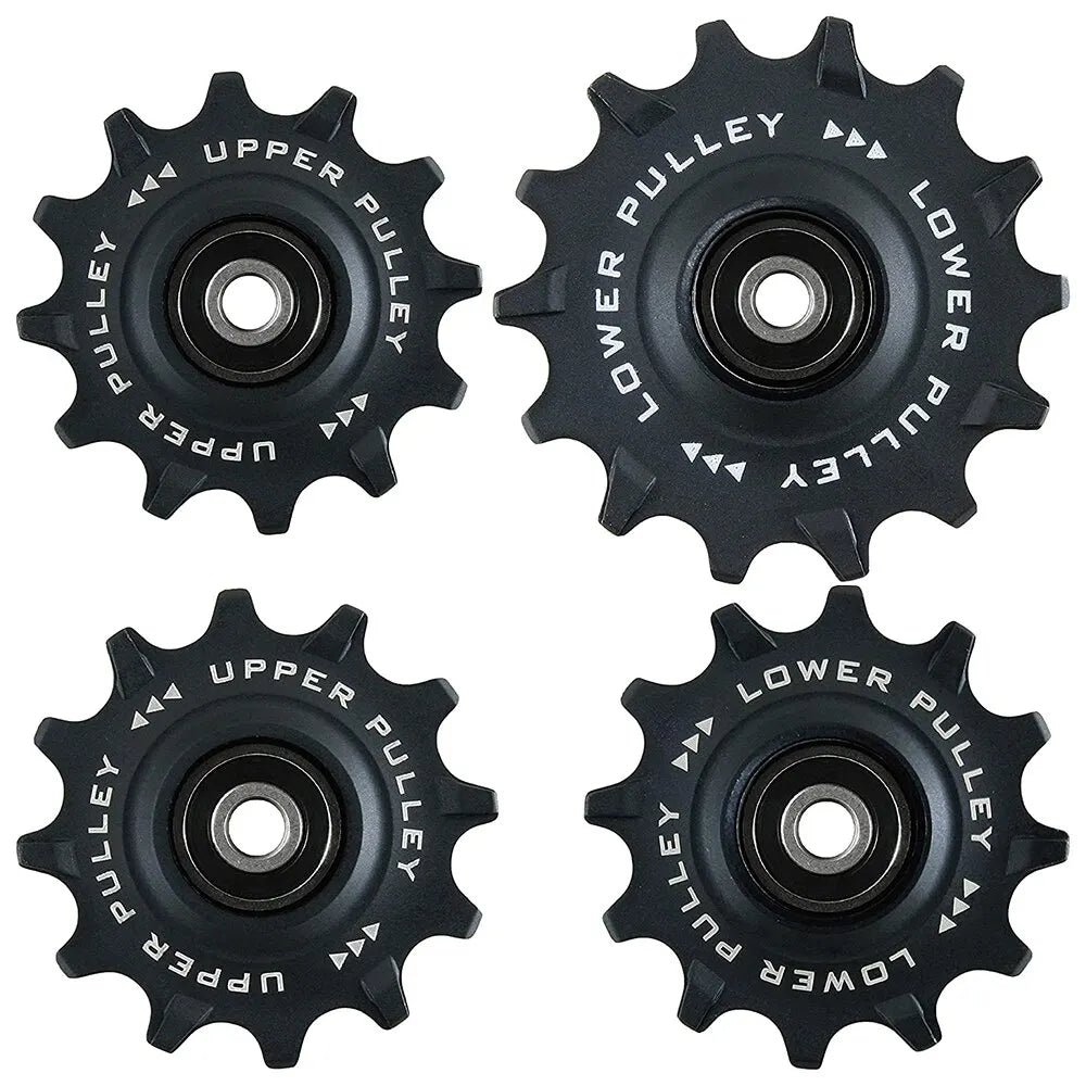 TRiPEAK 12T+12T Oversized Ceramic Steel Bearing Jockey Wheel Pulley Set &ndash; Durable High-Speed Performance for 10/11 Speed Gravel Rear Derailleur