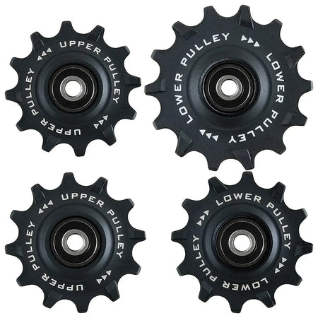 TRiPEAK 12T+12T Oversized Ceramic Steel Bearing Jockey Wheel Pulley Set &ndash; Durable High-Speed Performance for 10/11 Speed Gravel Rear Derailleur