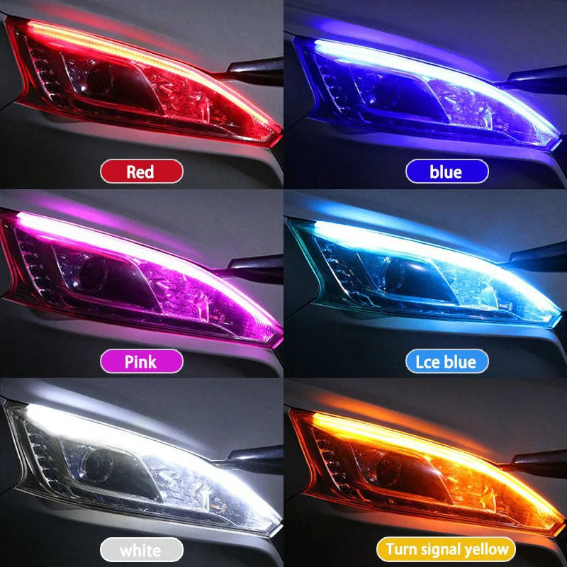 2Pcs 12V LED DRL Light Strip &ndash; Waterproof And Flexible