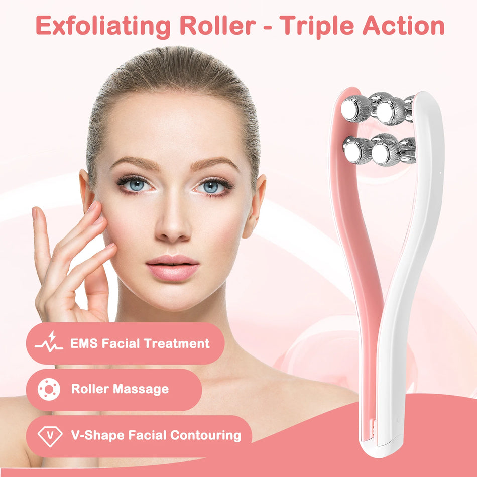 EMS Mikrovirta Guasha V Kasvojen Kaulan Kohotus Ryppyjen Vastaista