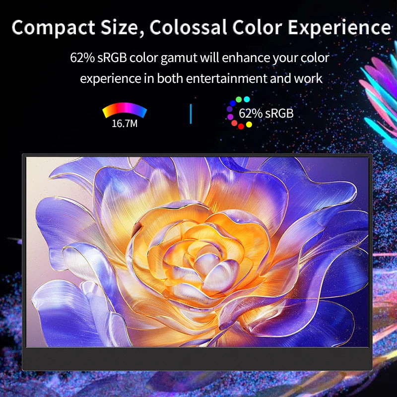 15.6 Inch Portable Monitor &ndash; FHD IPS Display with Versatile Connectivity