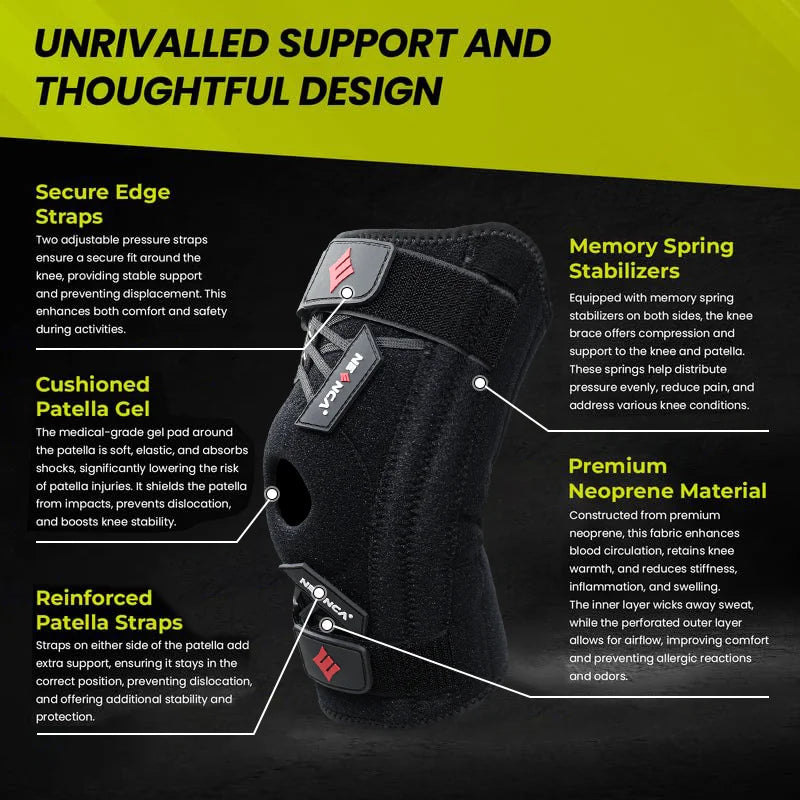 NEENCA Knee Brace Support &ndash; Pain Relief With Stabilizers