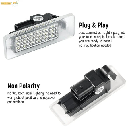 2X Waterproof Canbus No Error License Plate Lights For Renault Megane IV Scenic IV Master III Tingo II Espace V Koleos II by InterCyprus Trading Ltd