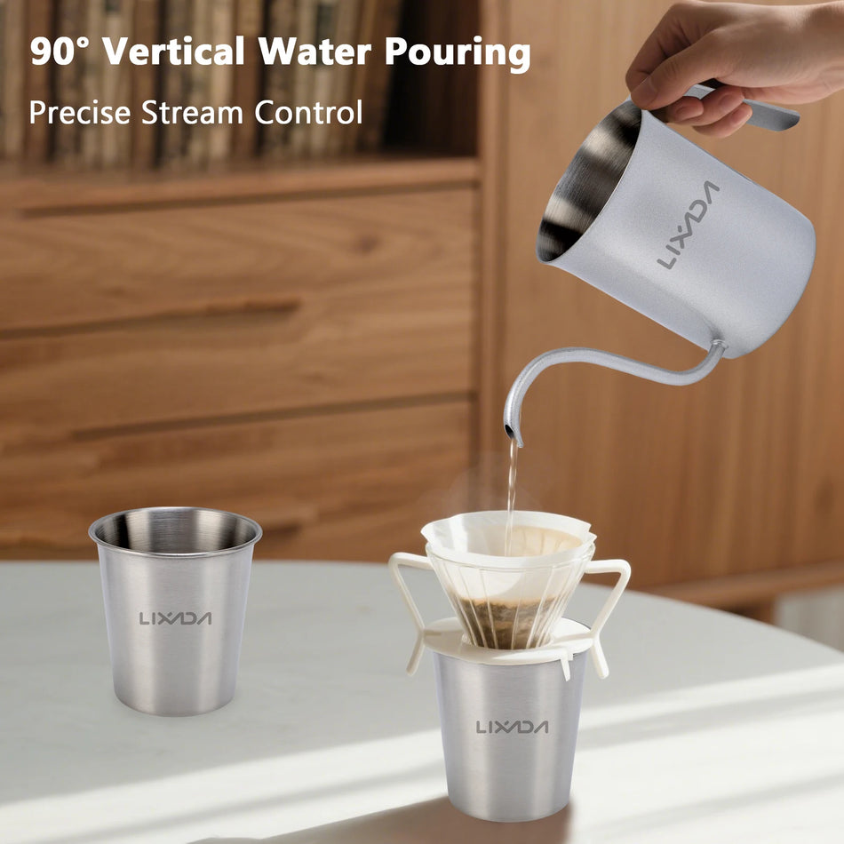 Mini Coffee Pot Mug Set &ndash; Stackable Outdoor Camping Kit