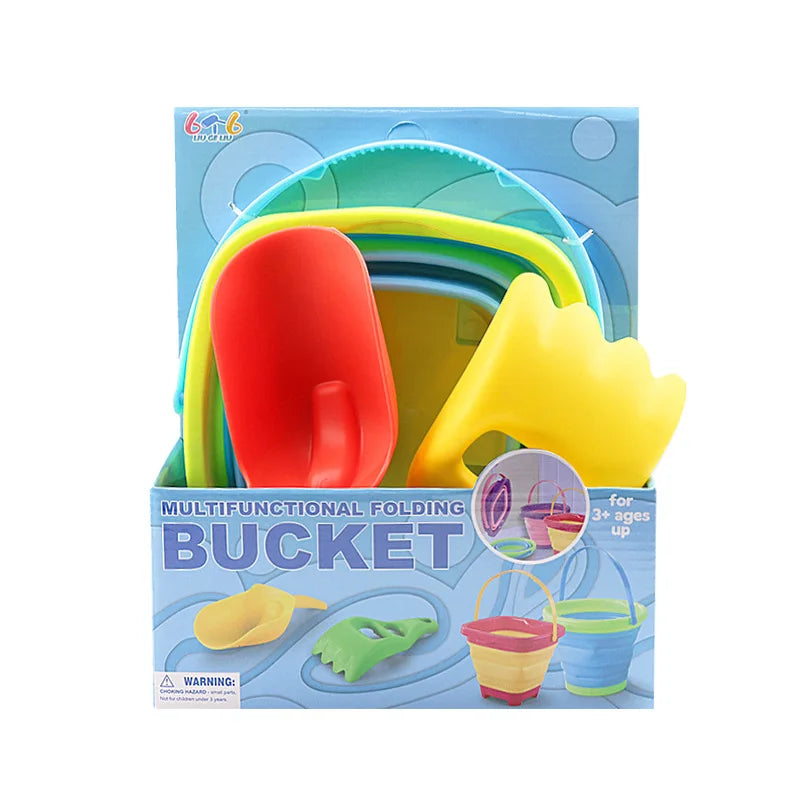 STF00469 Foldable Beach Bucket &ndash; Portable Sand Toy For Kids STF00469 FCchan
