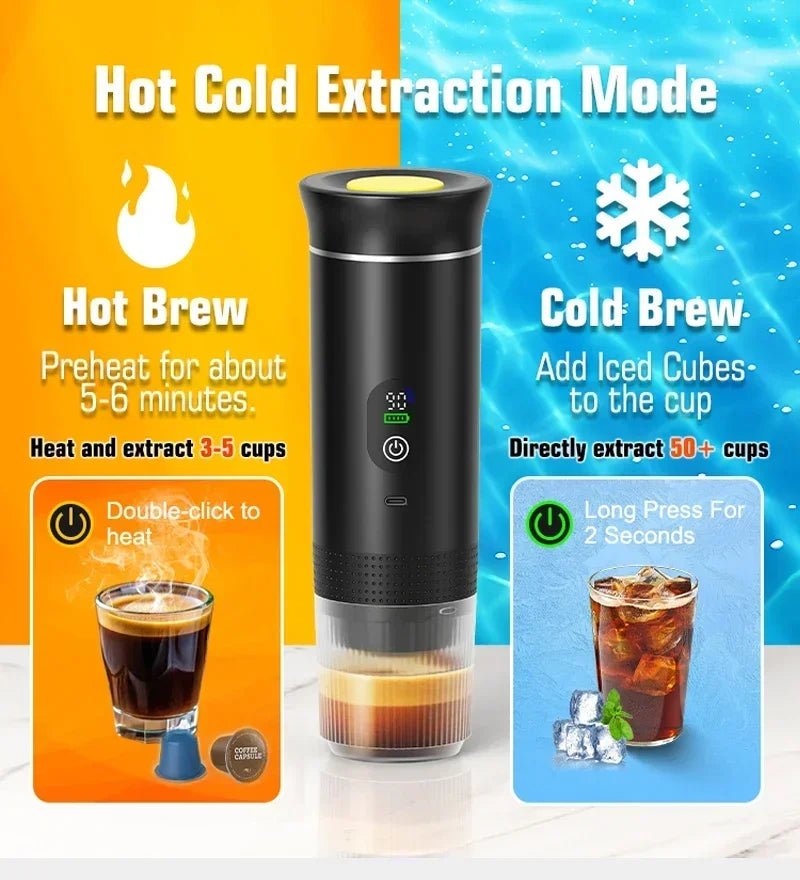 Foombthe Portable Espresso &ndash; Digital Display 3 In 1 Capsule