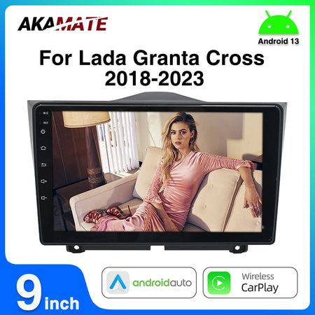 9 Inch CarPlay Android Auto Radio Lada Granta Cross - GPS