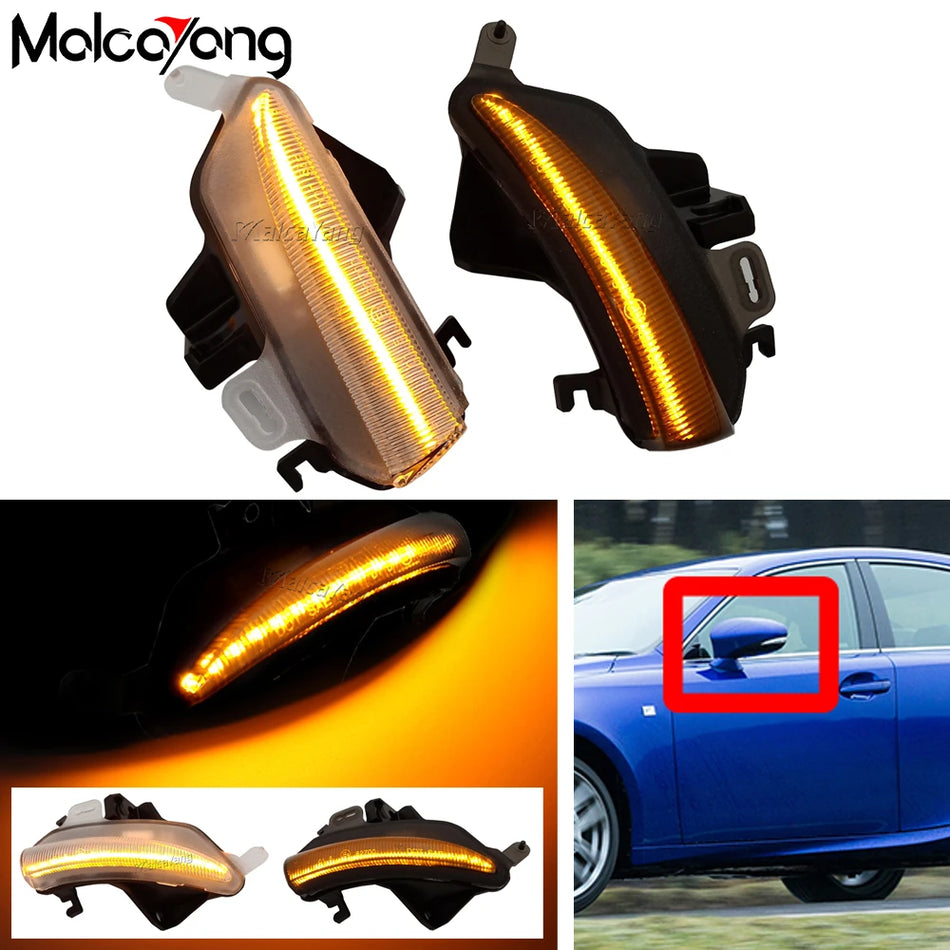 Luces de señal de giro LED para espejo retrovisor para Lexus IS250 IS300 IS350