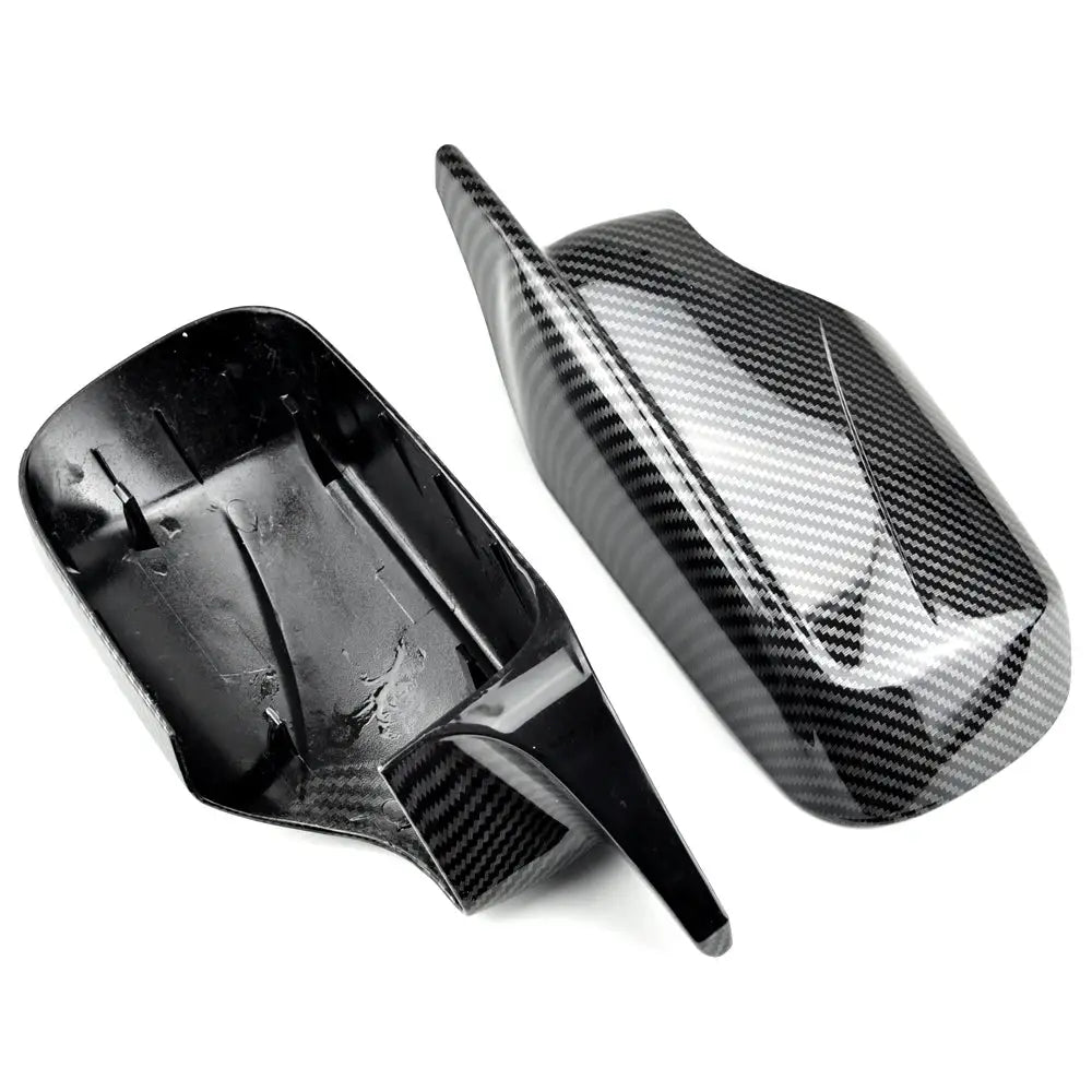 Black Side View Mirror Cover Caps for BMW E46 E39 Sedan by InterCyprus Trading Ltd