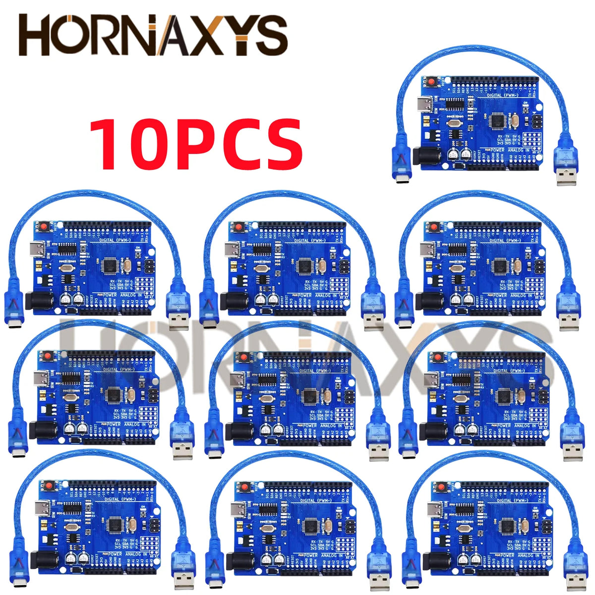 UNO R3 CH340G Development Board &ndash; Reliable 16MHz Clock Speed with Type-C Interface TYPEC R3 cable 10PCS