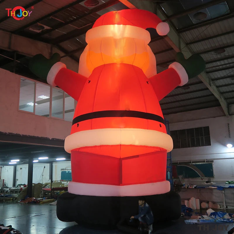 Γιγαντιαία 33Ft Φουσκωτή Άγιος Βασίλης Εξωτερική Χριστουγεννιάτικη Διακόσμηση