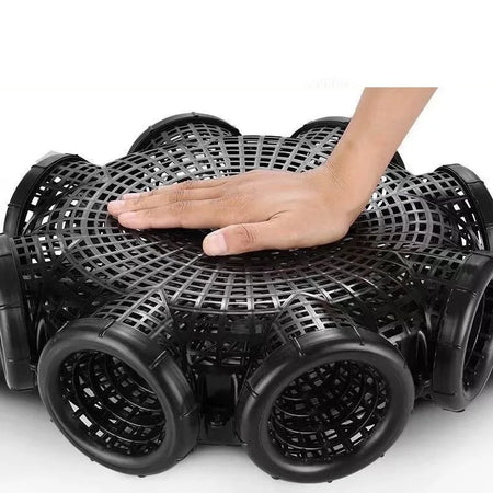 Durable Black Fish Net Cage for Eel and Loach Fishing - Plastic Trap Pot