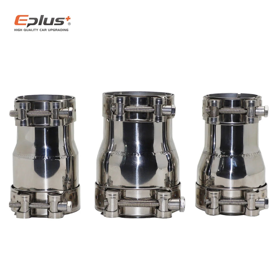 Universal Stainless Steel Exhaust Reducer Adapter Pipe for Cars and Motorcycles