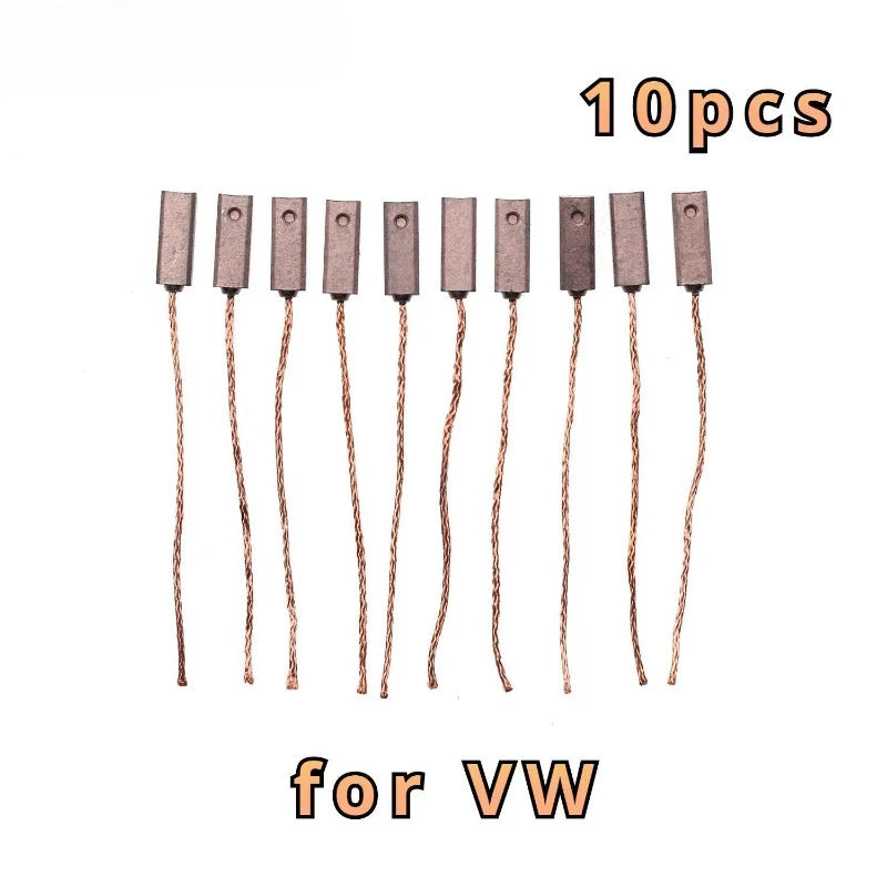 Soporte de Escobillas de Carbono Metálico 10Pcs Duradero Grado Industrial para Vehículos BMW Volkswagen Audi Ford