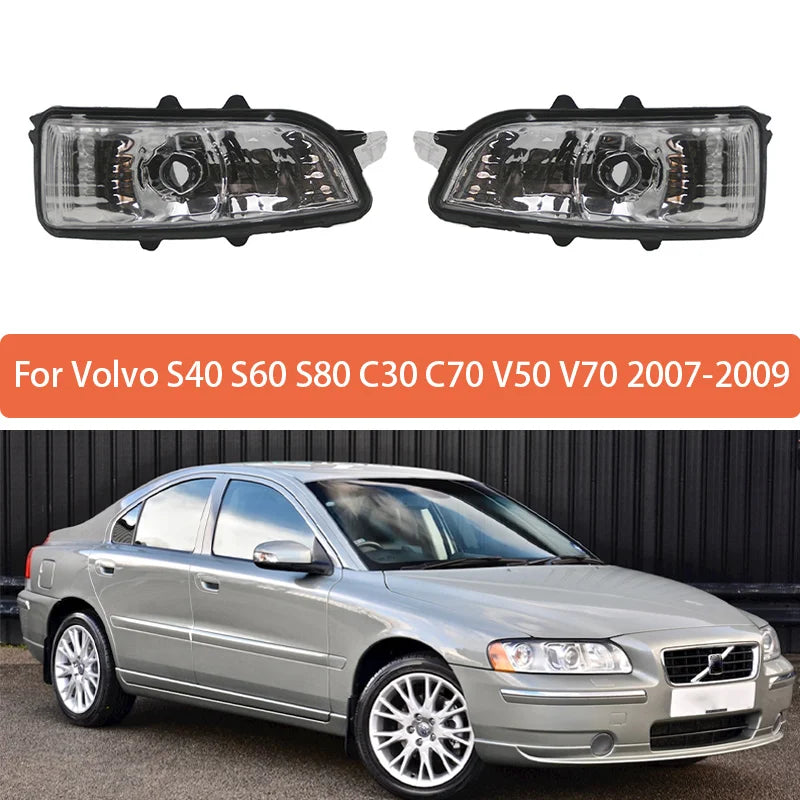 Пара светодиодных боковых поворотников для Volvo S40 S60 S80 C30 V50 V70 07-09