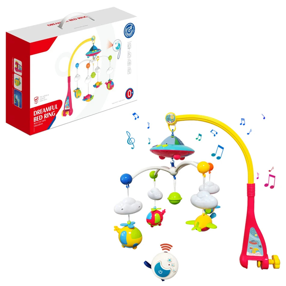 Musical Baby Crib Mobile &ndash; 108 Melodies and Lights Projection Starlit Sky