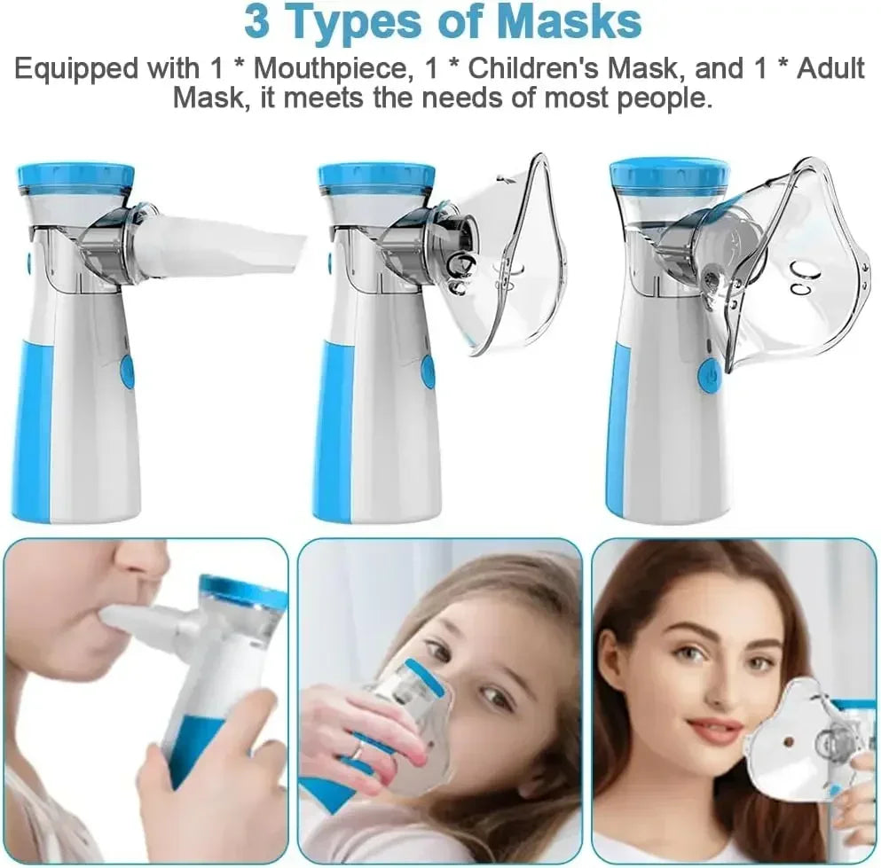 IDEABEL Mini Medical Nebulizer - Quiet Ultrasonic Portable