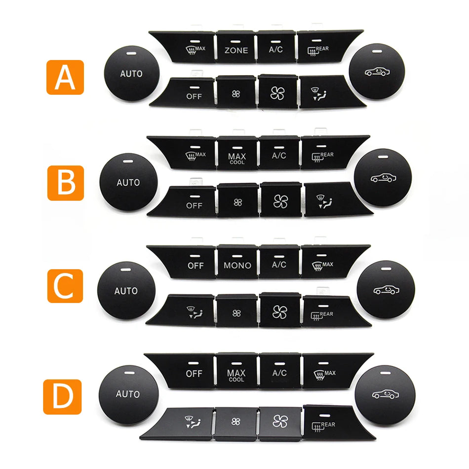Dashboard Air Conditioning Climate Control PC and ABS for Mercedes-Benz C-Class W204 GLK X204