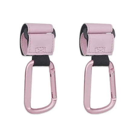 Baby Stroller Hooks &ndash; 360 Degree Rotatable Organizer Pink 2pcs