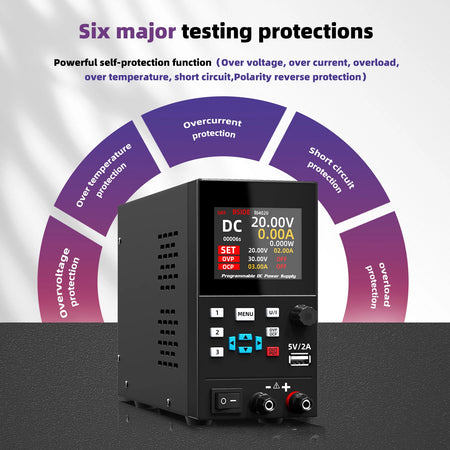 BSIDE 40V 20A DC Power Supply &ndash; Programmable Encoder Knob