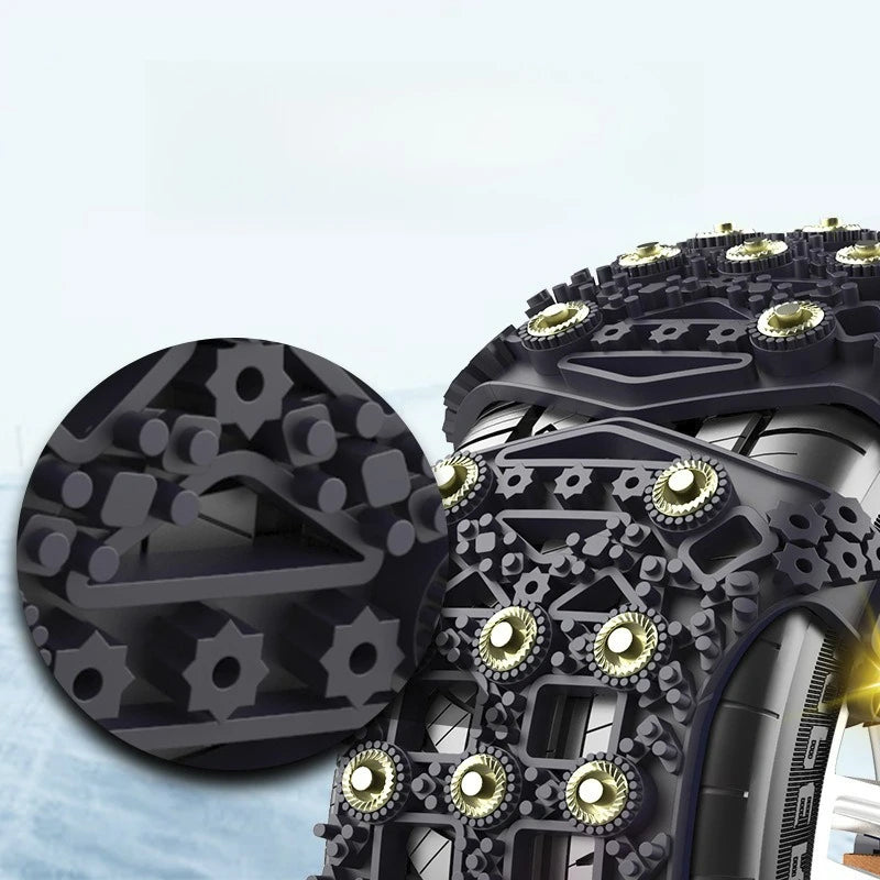 Thickened Anti-Skid Chains &ndash; Enhanced Traction In Snow
