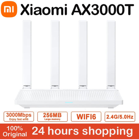 Xiaomi AX3000T Router &ndash; WiFi 6 Mesh Dual WAN Repeater