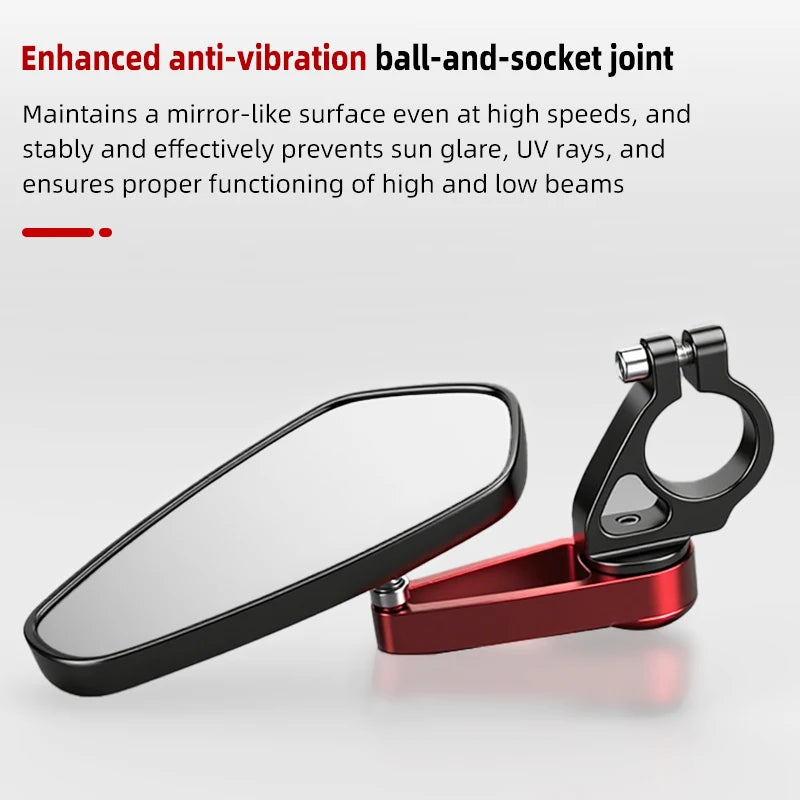 Καθρέφτες Πίσω Όψης Μοτοσυκλέτας 7/8 Ίντσες Καθολικό Τέλος Μπάρας, Μέταλλο