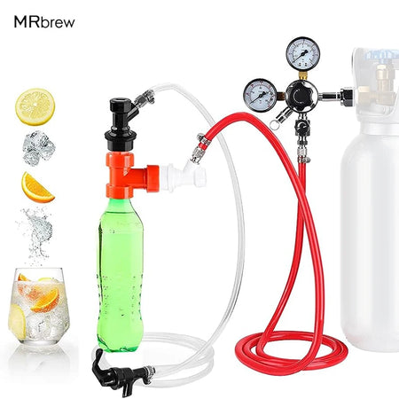 Homebrew Beer Carbonation Kit CO2 Regulator &ndash; 1.5M Gas Line