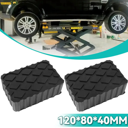 2Pcs Rubber Jack Pad Shock-Absorbing Support For Car Jacks Lifting Equipment Elastic Blocks Accessories by InterCyprus Trading Ltd