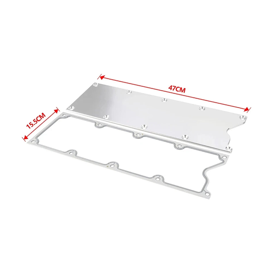 Plaque de couverture de carter de vallée en aluminium pour GM LS Gen 3, profil bas