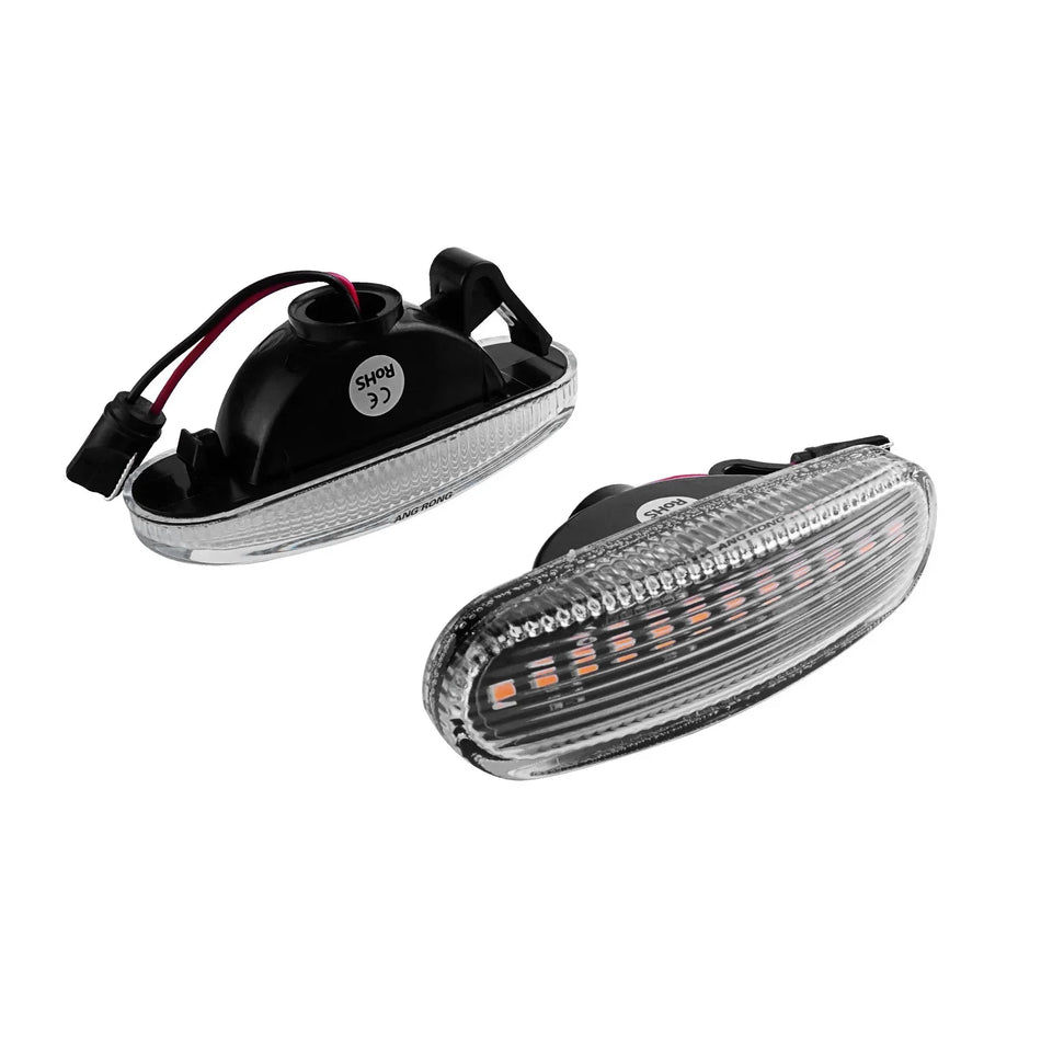 LED gintaro šoninių pakartotinių šviesų rinkinys 2 vnt Citroen Nemo, Fiat Punto, Peugeot Bipper 12V DC